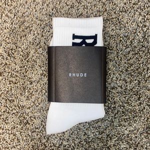 Rhude white socks